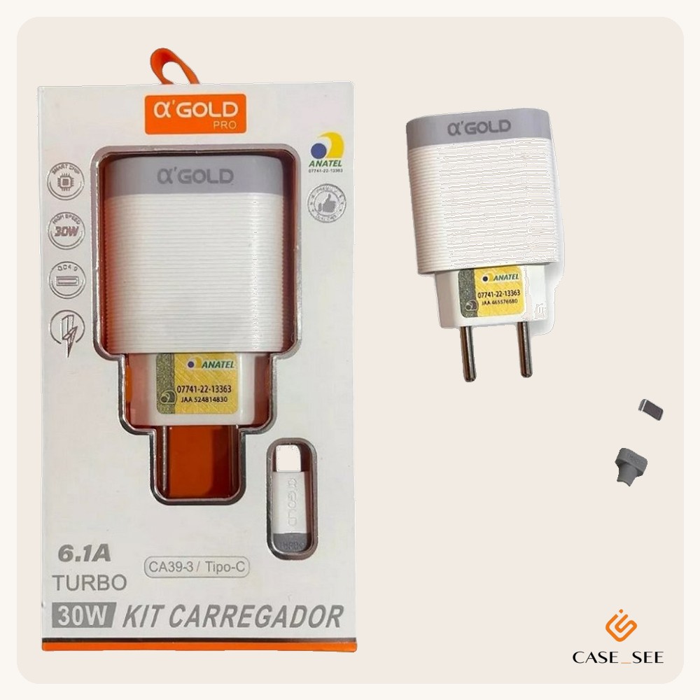 Kit Carregador Tipo-C CA39-3